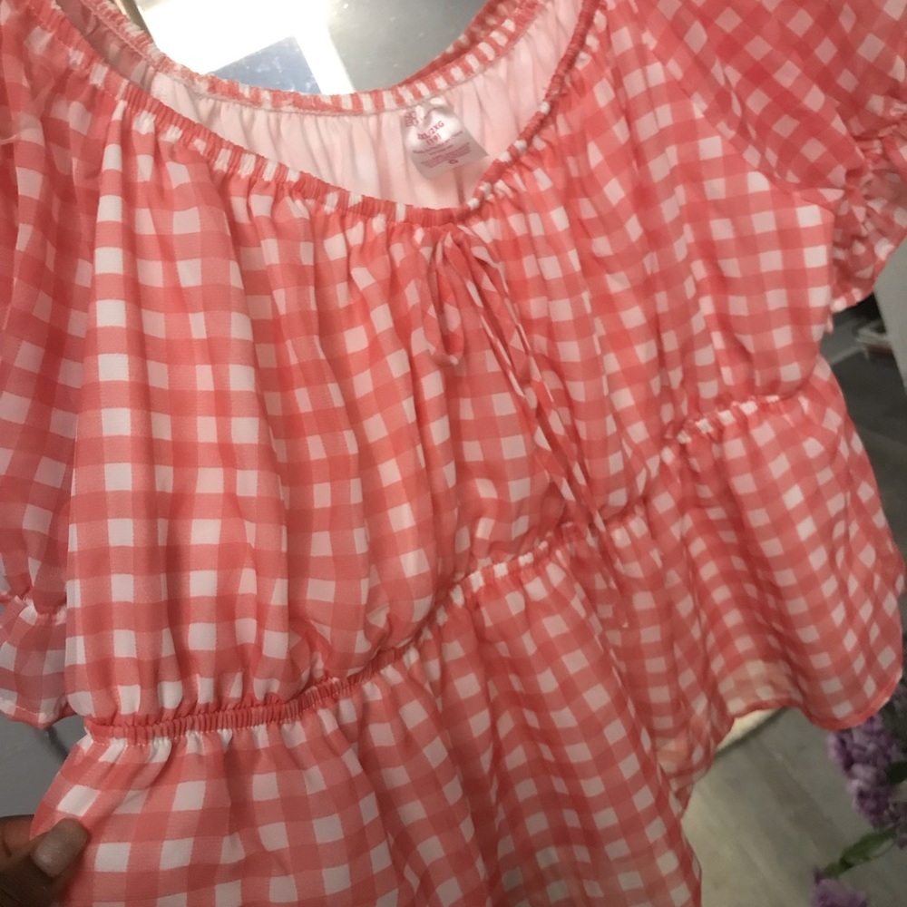 Red & White Blouse - Picture 3 of 5